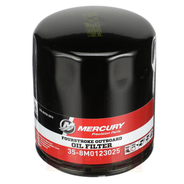 Genuine OEM Mercury / Quicksilver FourStroke Outboard Oil Filter (Part # 35-8M0123025)