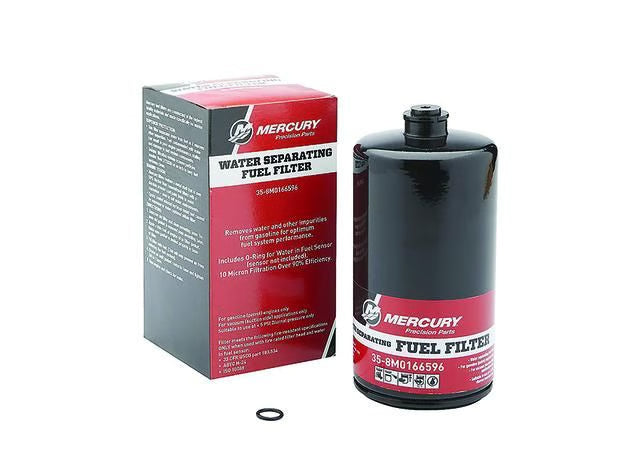 Genuine OEM Mercury / Quicksilver 10-Micron Water Separating Fuel Filter (Part # 8M0166596)